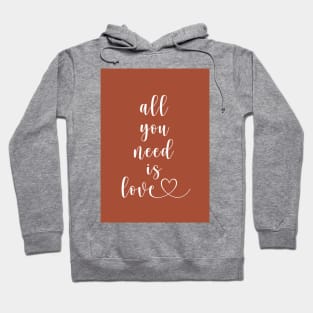 All you need is love Hoodie